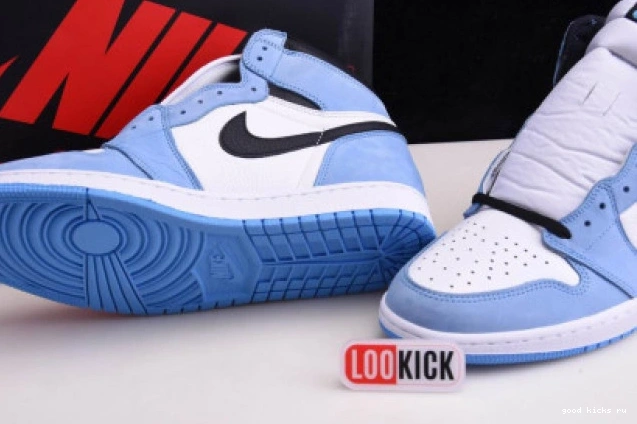 1 HIGH AIR WHITE BLACK UNIVERSITY RETRO BLUE 555088-134 JORDAN 0729